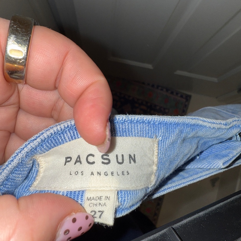 PacSun Sky Blue Denim Pants - Picture 4 of 4